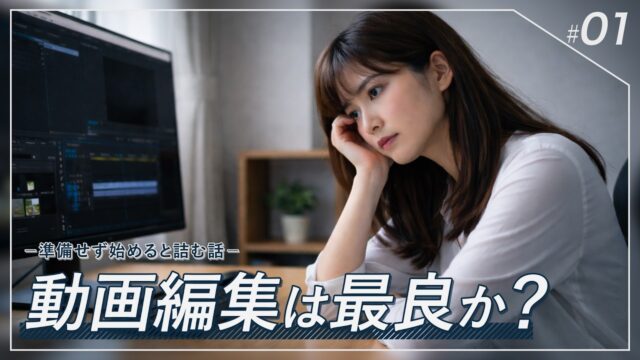 【2026年】動画編集を何も考えず始めると詰みます
