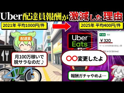 Uber Eats配達員の報酬が激減した理由と末路がエグかった